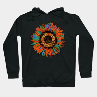 Rainbow Sunflower Hoodie